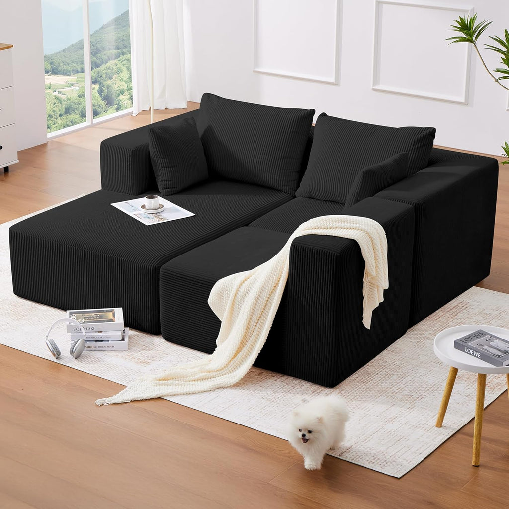 107'' Modular Sectional Sofa, L Shaped Cloud Couch for Living Room