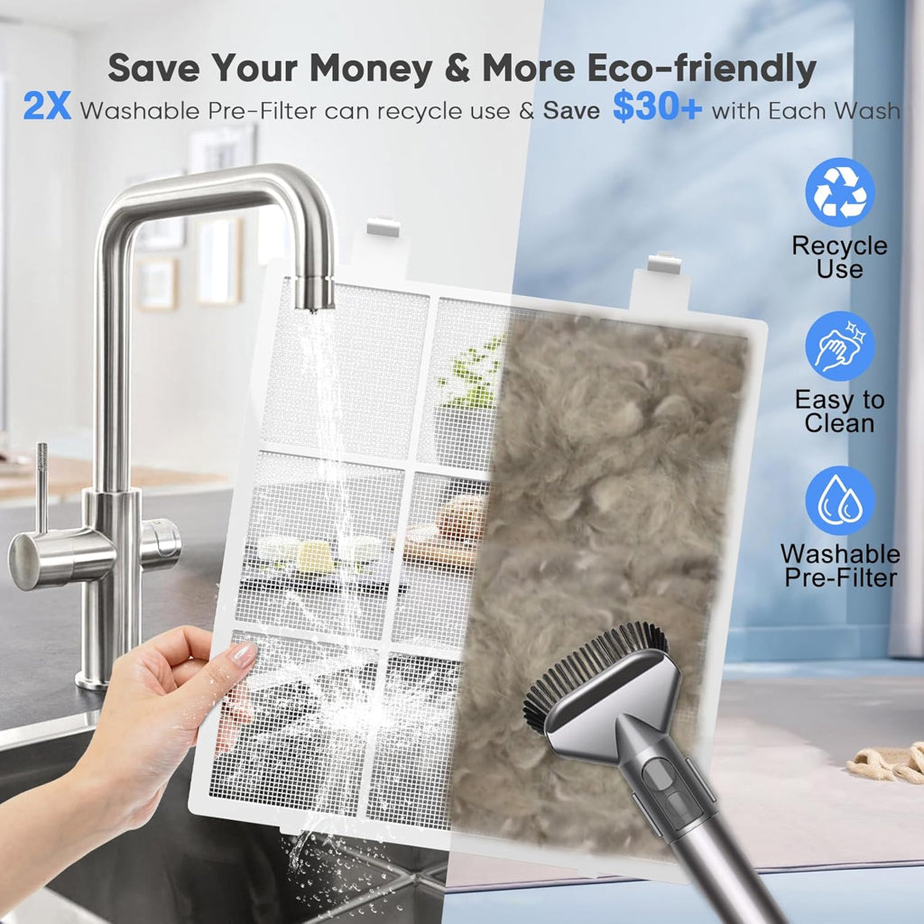 Air Purifiers for Home Large Room Up to 3000 Ft² with HEPA 14 Filter, Pet Air Purifier with Washable
