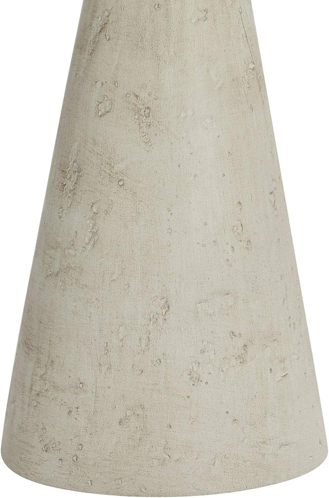 Euro Design Claire 30" Tall Sculptural Large Mid Century Modern Farmhouse Coastal End Table Lamp White Beige Living