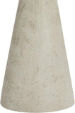 Euro Design Claire 30" Tall Sculptural Large Mid Century Modern Farmhouse Coastal End Table Lamp White Beige Living