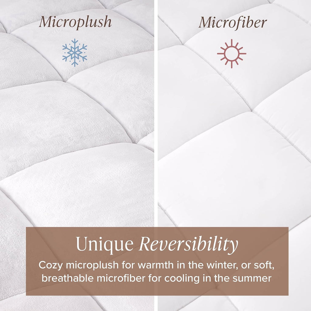 Microplush Reversible Mattress Topper (Full)