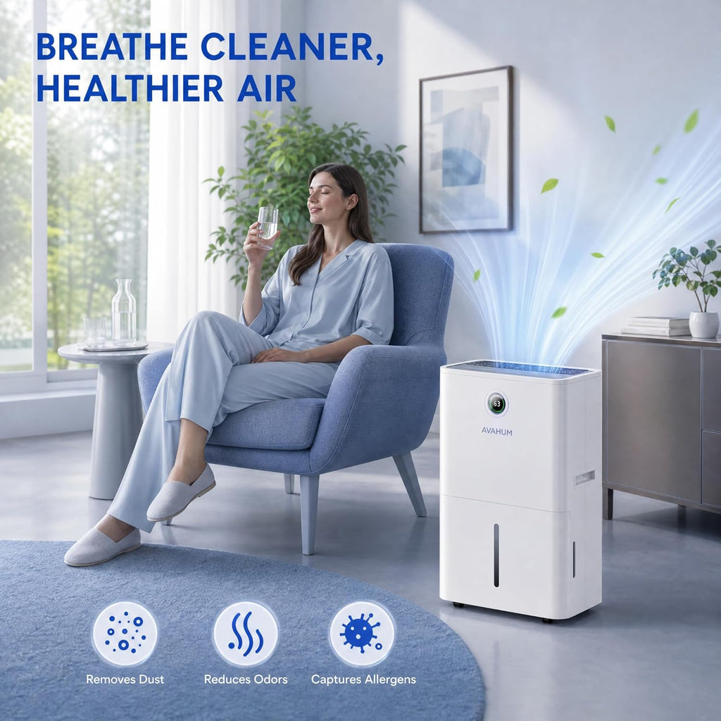 150 Pint Dehumidifier for Basement with Pump,Commercial Dehumidifier with Drain Hose for Home