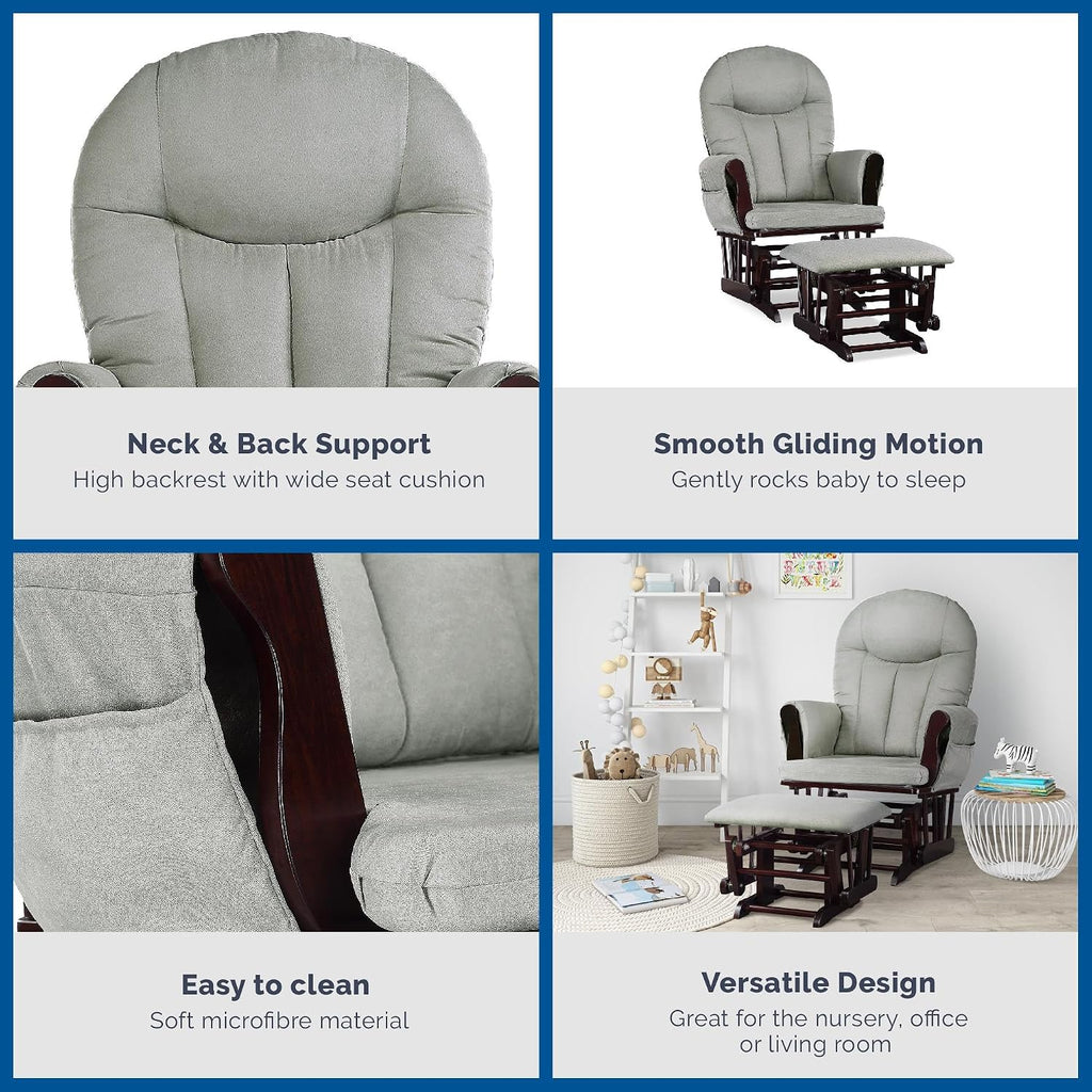 Nursery Glider & Ottoman, Espresso