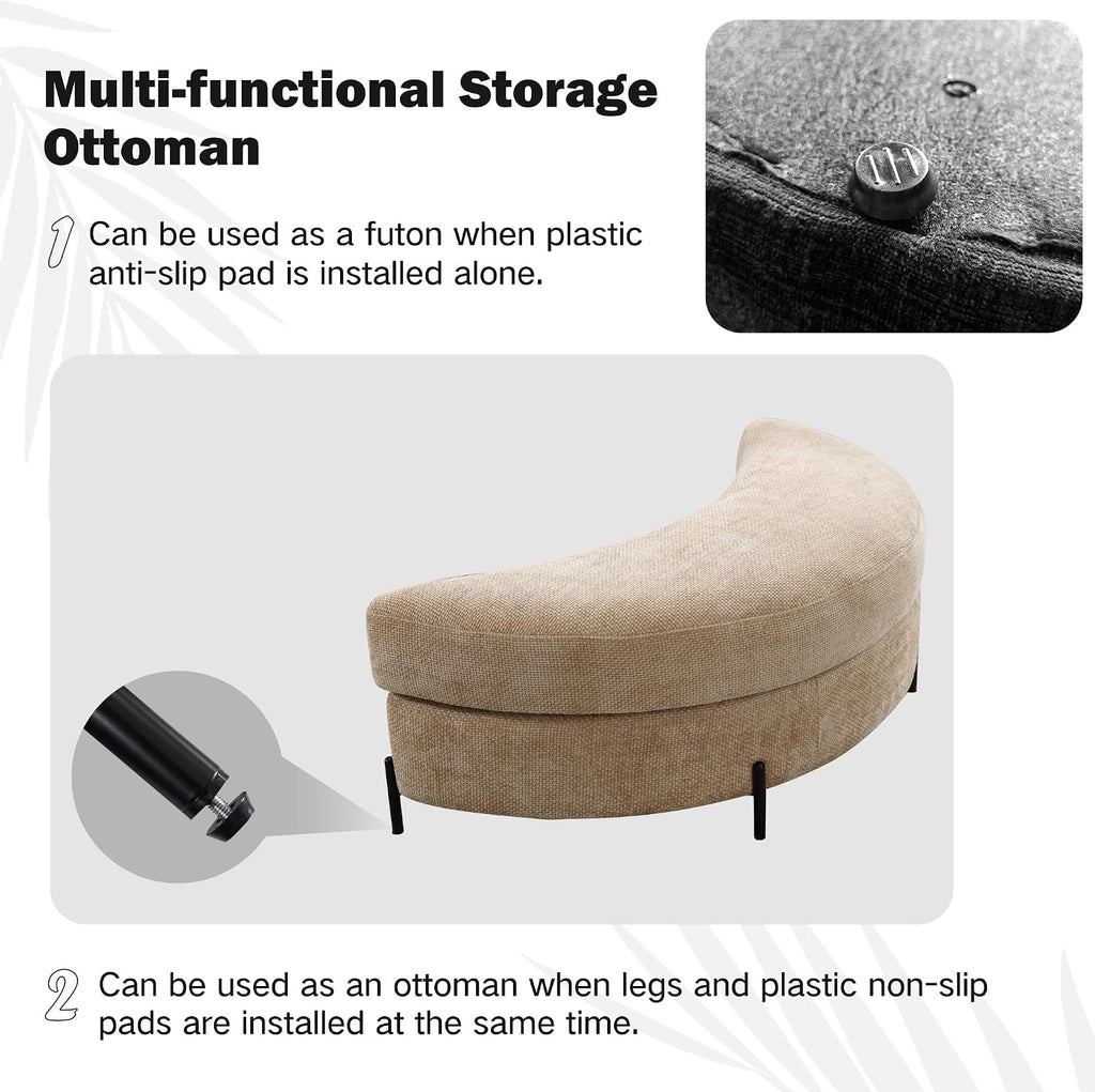 Luxe Oversized Lounge Chair and Ottoman