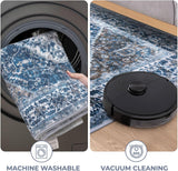 Round Rug 6 Ft Rugs for Entryway Washable Circle Rug Non Slip Round Living Room Rugs Printed Faux Wo