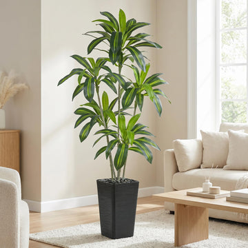 Dracaena Artificial Plants 6FT, Large Fake Tree Indoor