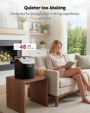Nugget Ice Maker Countertop with Handle, Ready in 4 Mins, Max 40lbs/24H, Chewable Ice, Self-Cleaning, Portable Sonic
