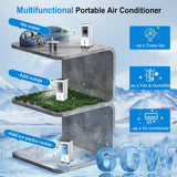 Portable Air Conditioners, [2.5 Gal] Fast Cooling Evaporative Air Cooler, 60W Quiet Portable AC Unit w/Remote & Timer