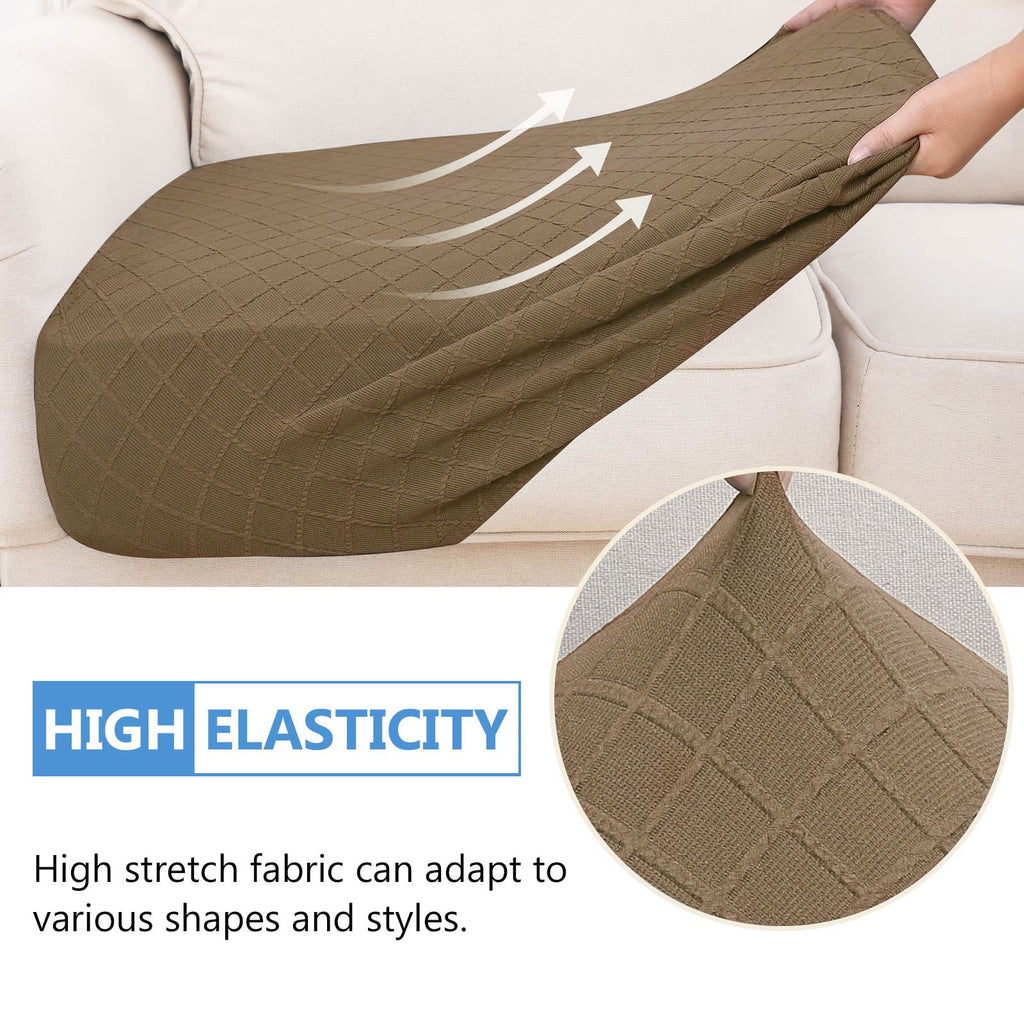 Jacquard Couch Cushion Covers, L Shape Sectional Sofa Slipcovers