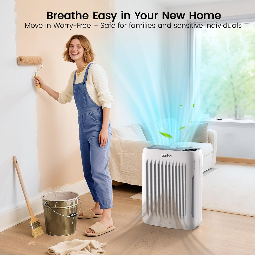 Air Purifiers for Home Large Room up to 3000 Ft², Air Purifier with Auto & Pet Mode, 4 Fan Speeds, A