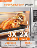 Bravo Pro Smart 21QT Toaster Oven Air Fryer Combo, Convection Oven Countertop, 10 functions all in 1, with even &
