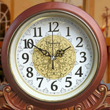Mantel Clock, Antique Desk Clock, Modern Quartz Movement-Continuous Scanning (Ultra-Quiet)