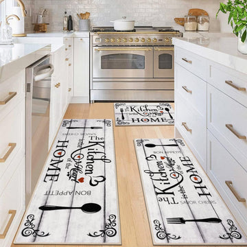 Boho Kitchen Rug Sets 3 Piece, Log Washable Kitchen Mat for Floor