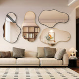 Irregular Wall Mirror - Wall Mirrors Decorative 22"x 36" Asymmetrical Abstract Mirror Aviation Aluminum Alloy Frame