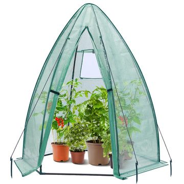 Portable Plant Protector from Animals, Greenhouse for Outsides with Durable PE Cover, Heavy Duty Green House with