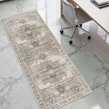 Washable 2x6 Runner Rugs - Large Boho Rugs for Living Room Stain Resistant Carpet Vintage Tribal Rug
