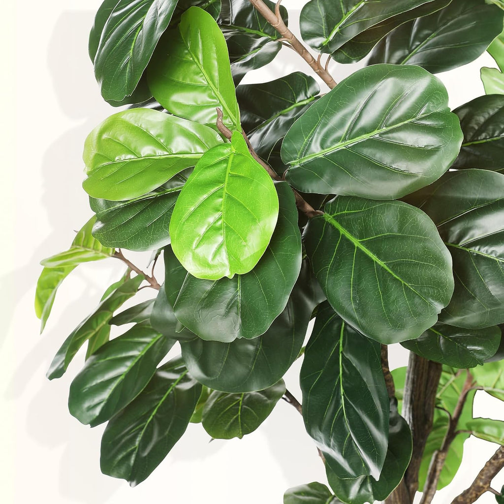 8ft Fiddle Leaf Fig Tree Artificial, Faux Fiddle Leaf Fig Tree