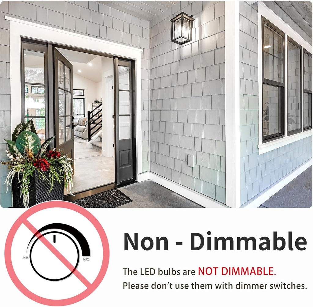 A19 LED Light Bulbs,60 Watt Equivalent Daylight 5000K with E26 Base,Efficient 9W,800 Lumens Non-Dimmable LED Bulbs