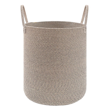 60L Cotton Rope Laundry Basket Hamper, Oatmeal