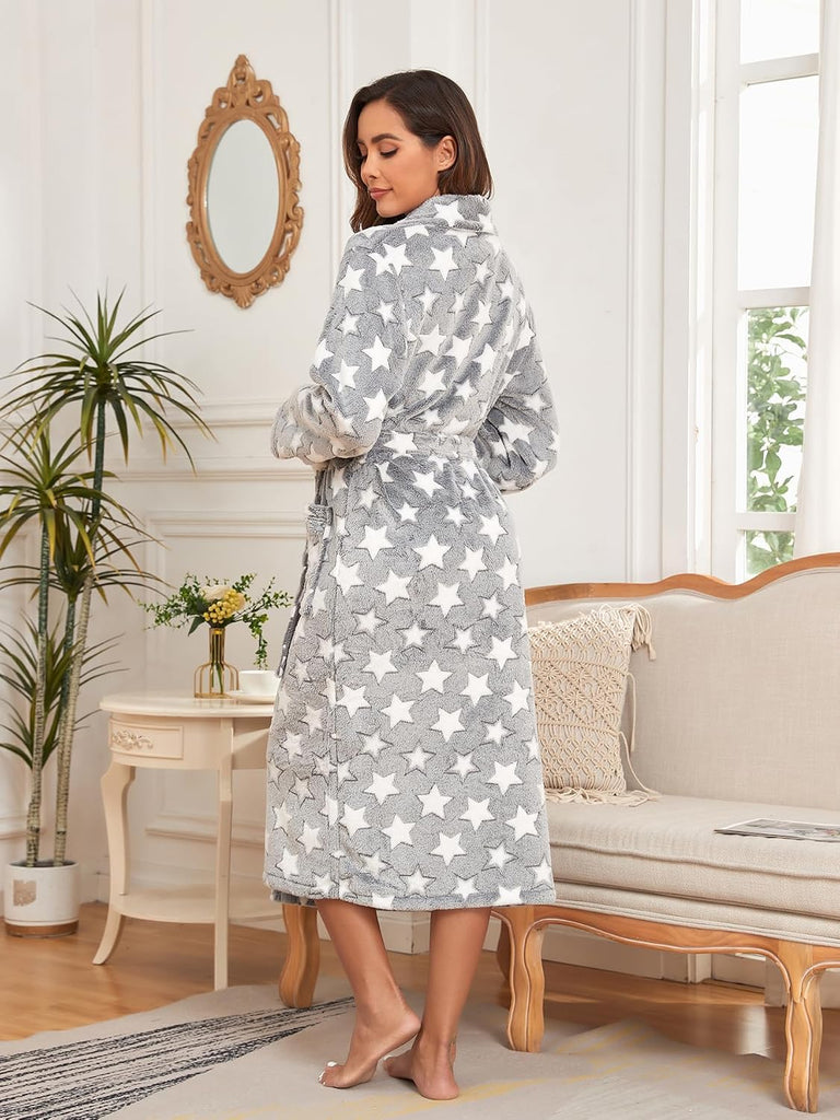 Plush Soft Robes for Women Lightweight and Warm SPA & Bath Robes Female for Mom Wife and Girl Friend