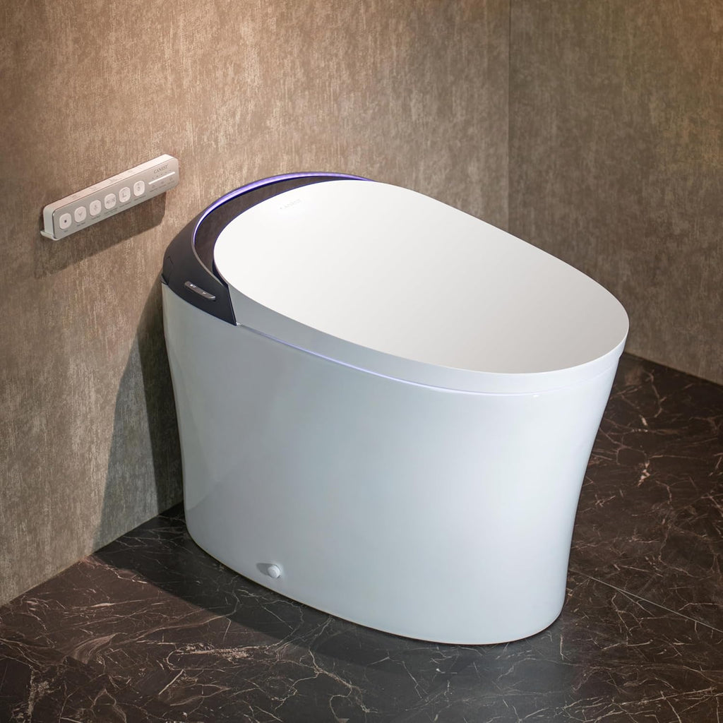 Smart Toilet with ADA Chair Height, Foam Dispenser, 1.1/1.6GPF Dual-Flush Bidet Toilet, 12" Rough-in