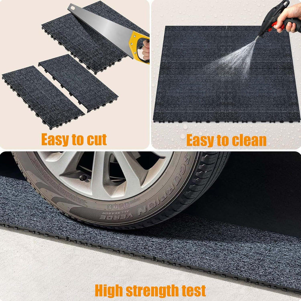 12" Interlocking Splicing Floor Tiles, Non-Slip Cold Plunge Mat, DIY Floor Mats for Entryway Deck Pool Balcony Bathroom