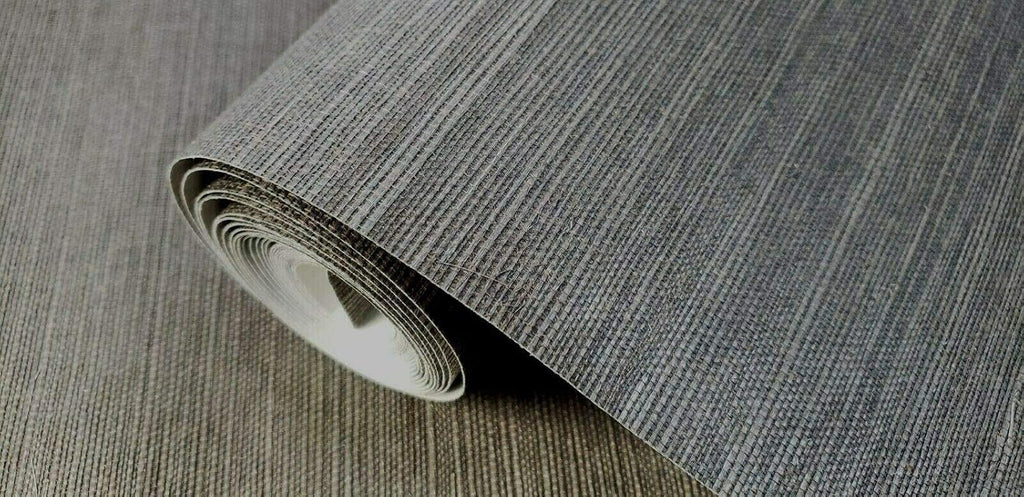 Wallpaper Rolls Grass Cloth Charcoal Gray Taupe sisal Natural Real grasscloth Plain wallcoverings