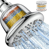 Filtered Shower Head - High Pressure Shower Head with Filter for Hard Water Softener