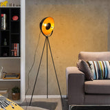 Industrial Tripod Floor Lamp, Modern Satellite Tall Standing Lamps Black Gold (No Bulbs)