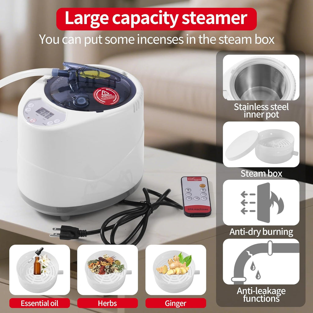 Portable Steam Sauna for Home,Personal Steam Room,Sauna Box,Home Sauna,Steam Sauna Tent for Steam Detox Relaxation Spa