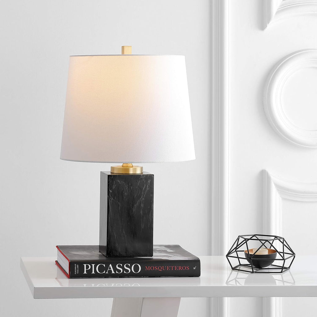 Judson Black Marble Finish 21-inch Bedroom Living Room Home Office Desk Nightstand Table Lamp (LED Bulb Included)