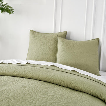 100% Cotton Euro Sham Covers Set of 2-26x26 Pillow Covers, European Pillow Shams, Quilted Large Bed Pillow Square