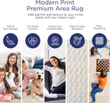 Abani Area Rug for Living Room -Nuevo 5' x 8' Beige Arch Pattern Area Rug, Soft and Durable Living Room Rug
