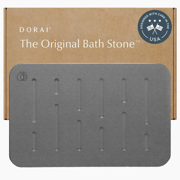 Home Stone Bath Mat - Premium Diatomaceous Earth Bath Floor Mats with Non-Slip Base, Fast-Drying Modern Shower Mat |