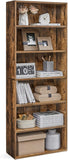 Bookshelf, 6-Tier Bookcase, Book Shelf, Open Storage Shelf, 9.4 x 23.6 x 63.3 Inches, Dinning Room