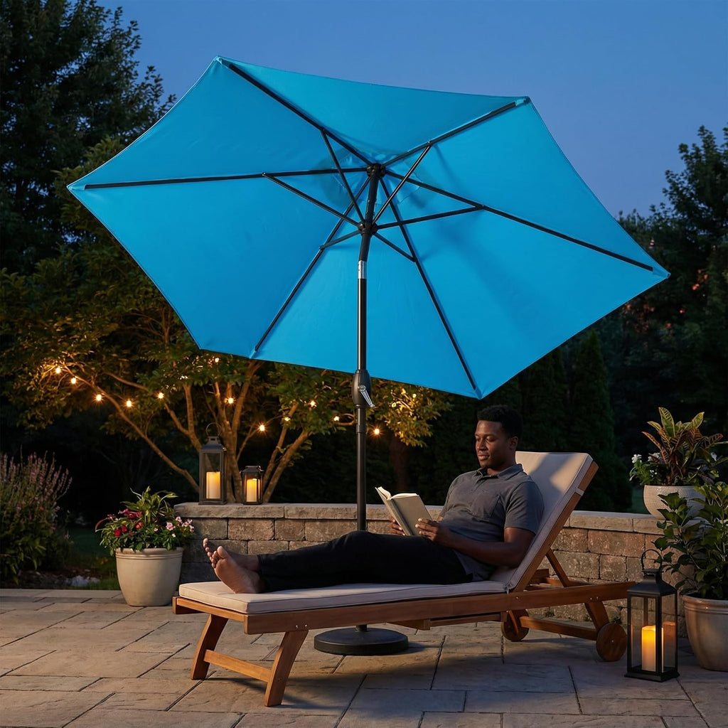 Outdoor Patio Umbrella, 7.5' Patio Umbrella, Market Umbrella, Large Outdoor Umbrella