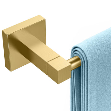 Towel Bar 18" Towel Racks Wall Mounted, Brushed Gold