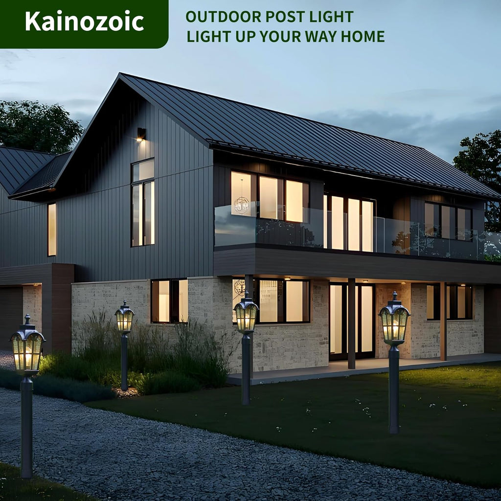 Outdoor Post Lights Fixture Anti-Rust Lamp Post Light Fixture Waterproof Exterior Pole Light Outside Pole Lighting