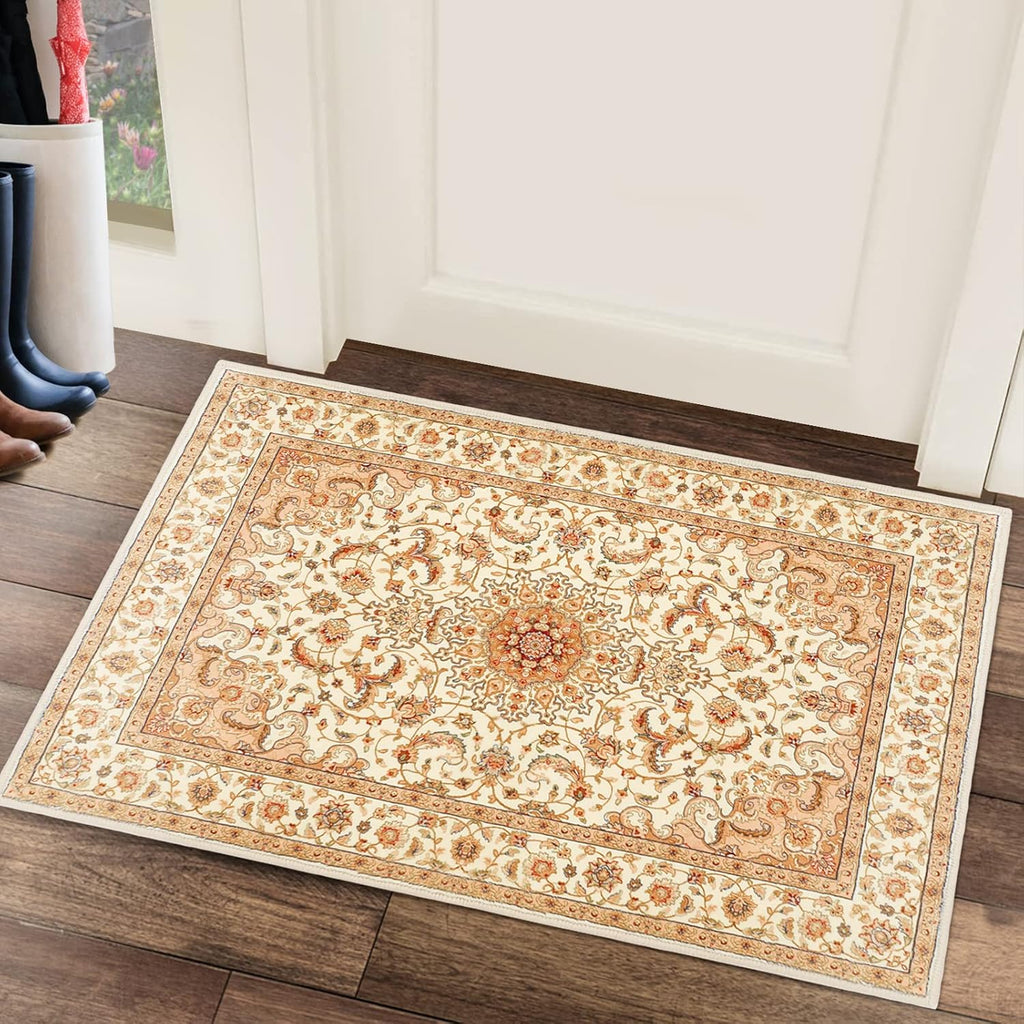 Boho Area Rug, 2 x 3 Ft Machine Washable Rugs