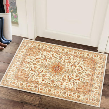 Boho Area Rug, 2 x 3 Ft Machine Washable Rugs