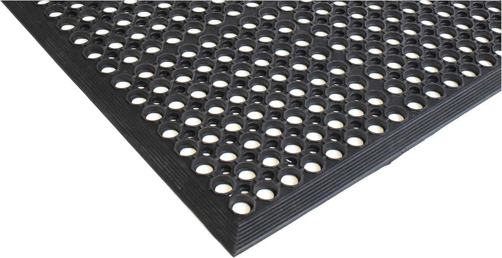 True Step Open Circle Rubber Doormat 3' x 5'