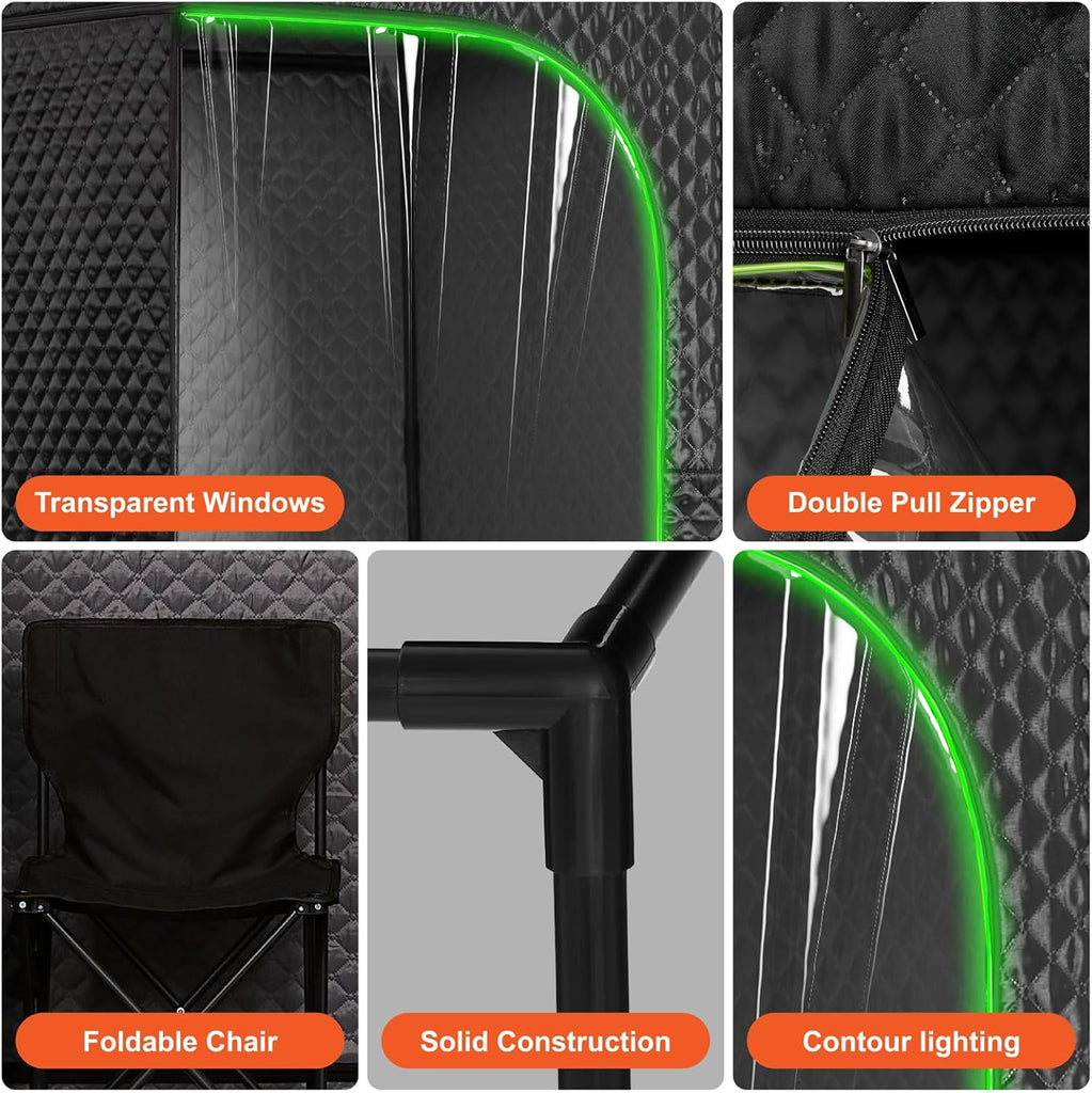 Portable Full-Body Steam Sauna Tent for Home