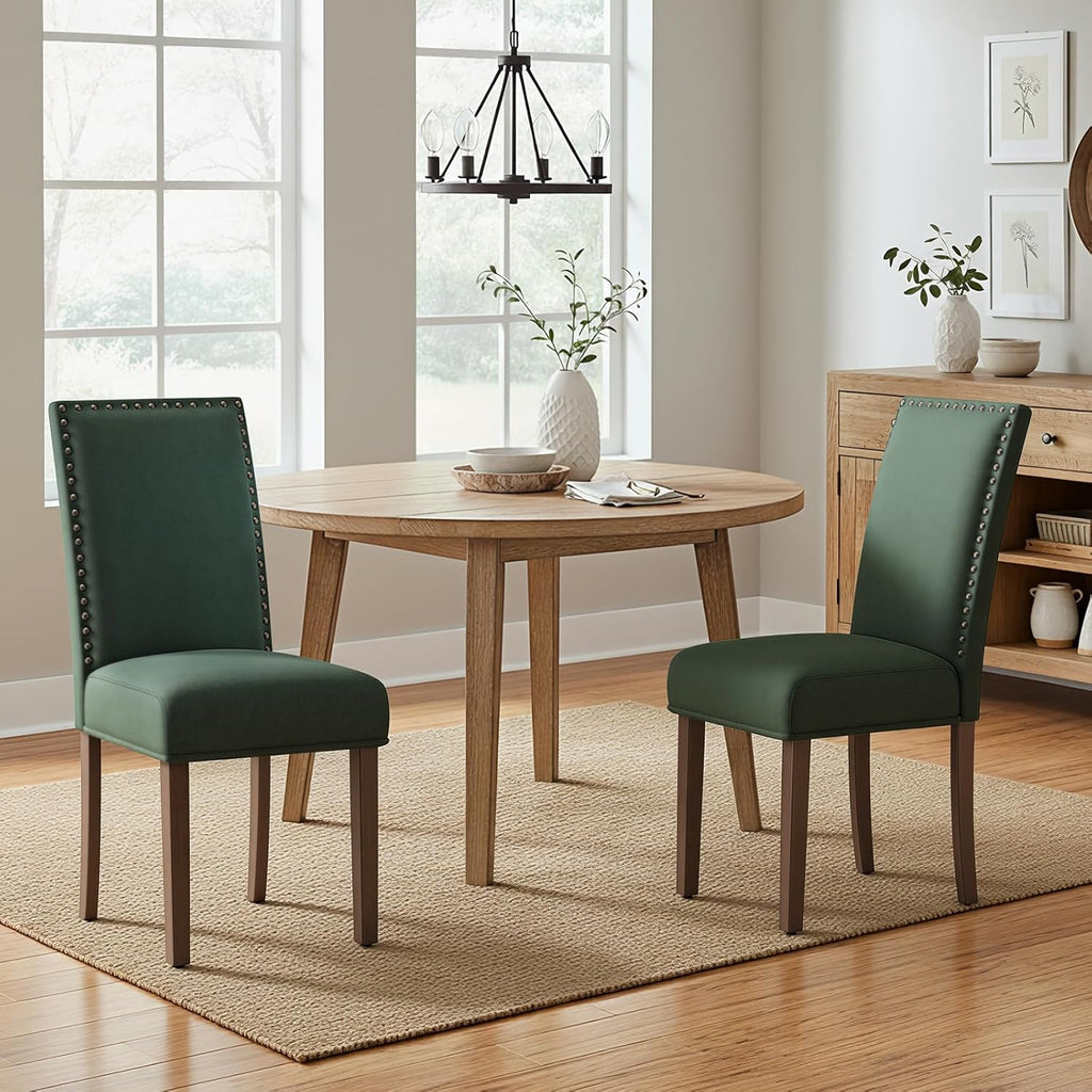 Green Velvet Dining Chairs Set of 4