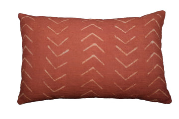 Star 100% Cotton Throw Pillow Cover Farmhouse Lumbar Cushion Cover Tribal Pillow Shams Mudcloth Ethnic (Rust Phoenix
