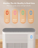 T356 New White Air Purifier for Home Large Room Bedroom Up to 1937 Ft² in 1 Hr With Double-sided Air