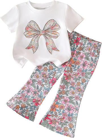 Infant Toddler Baby Girls Clothes Outfits,2 Piece Cute Fall Long-sleeve Top and Pants