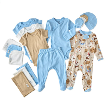 Sweet Beginnings 19-Piece Baby Gift Set Organic Cotton in Box