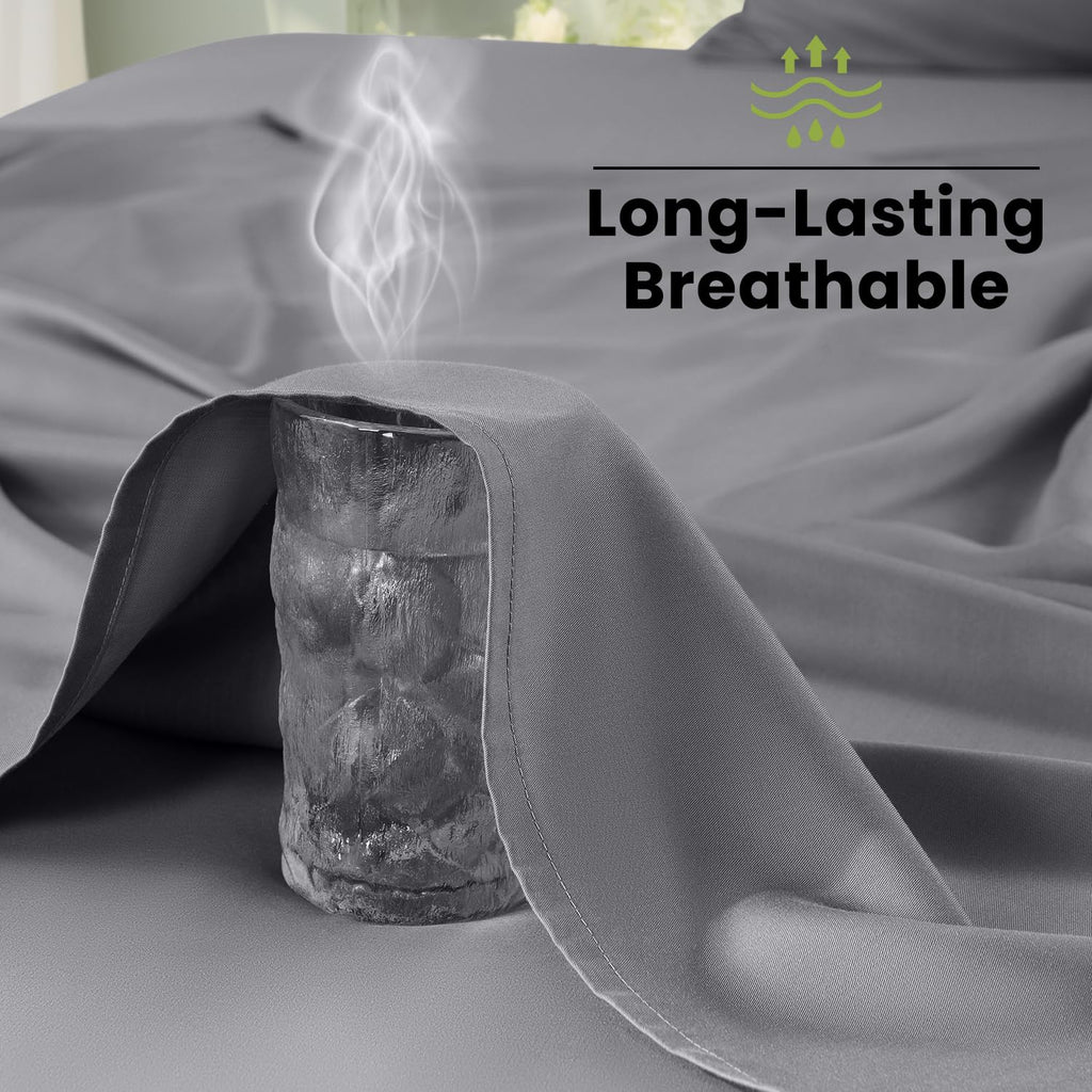 100% Viscose Derived from Bamboo_Sheets, Extra Deep Pocket