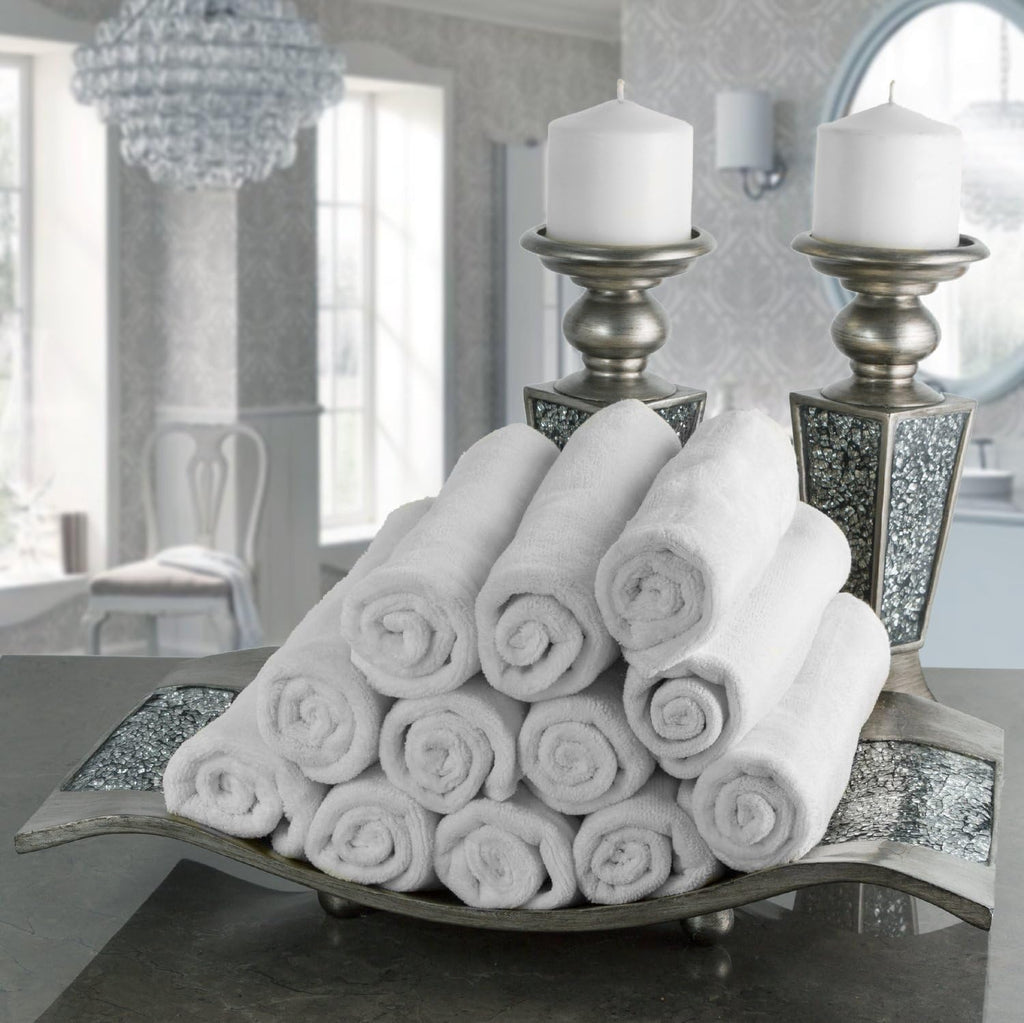 Schonwerk Silver Pillar Candle Holder Set of 2 - Crackled Mosaic Design - Centerpiece Table Decoration - Coffee Table