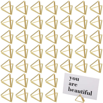 100 Pcs Place Card Holders for Table, Gold